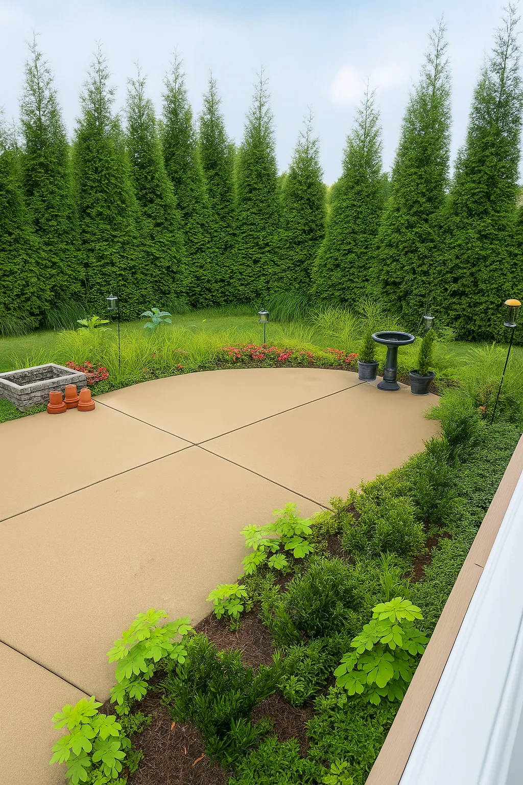 Before backyard refresh in Arrington, TN — MRX Landscaping