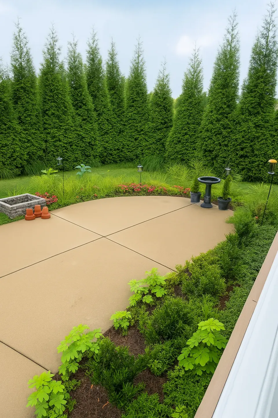 Before backyard refresh in Arrington, TN, MRX Landscaping
