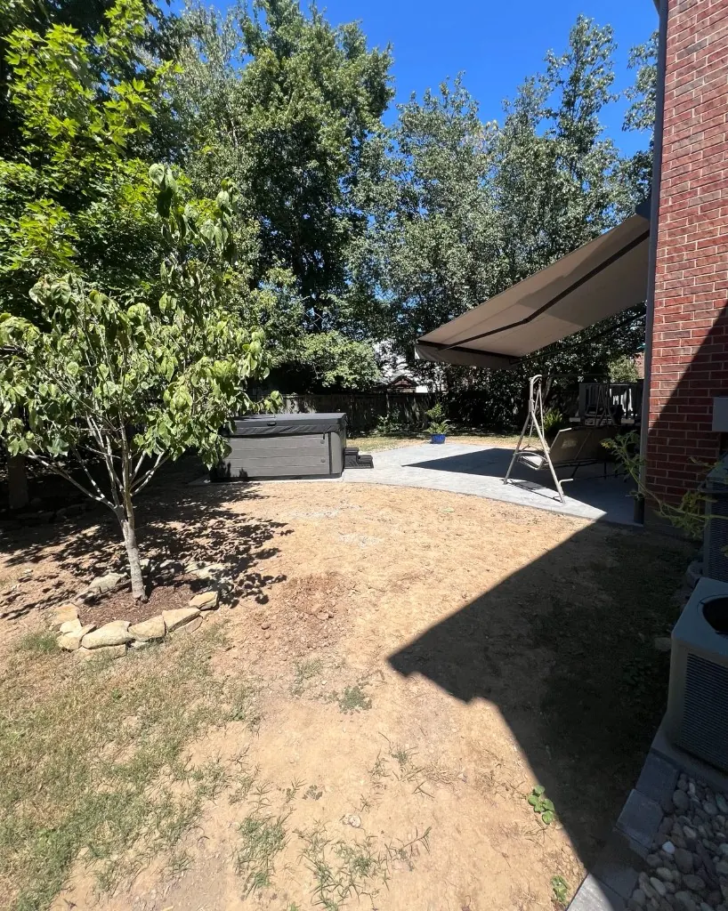 Before sod installation & lawn restoration in Franklin, TN, MRX Landscaping