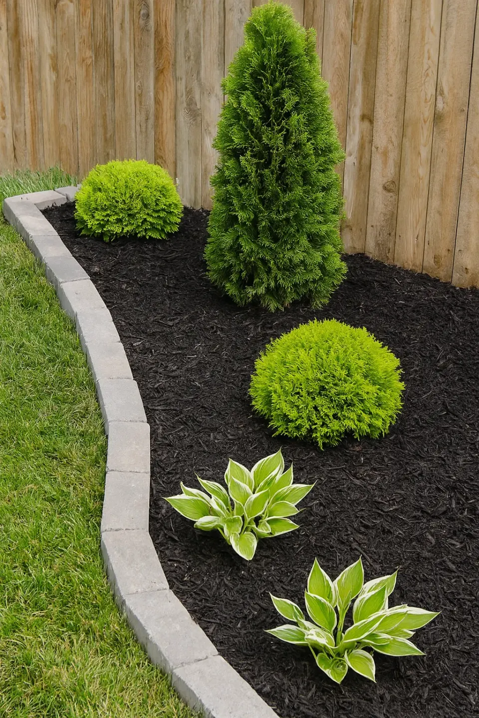 Residential landscaping beds and finished yard presentation by MRX Landscaping